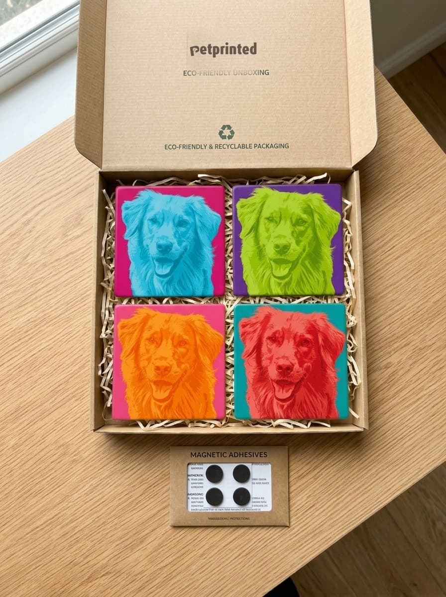 Photo Tiles unboxing with magnetic hanging pad